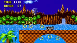 Sonic The Hedgehog Green Hill Zone 13 Walkthrough [upl. by Eicarg]