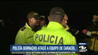 Policía borracho agredió a equipo del Ojo de la Noche  4 de septiembre de 2013 [upl. by Aiveneg463]