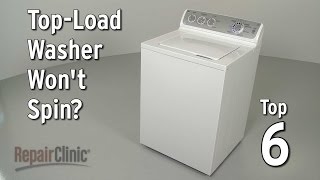 TopLoad Washer Won’t Spin — Washing Machine Troubleshooting [upl. by Quintilla]