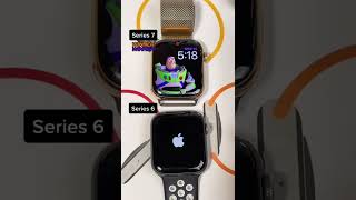 Apple Watch Series 6 vs 7 speed effect watch apple series7 [upl. by Tillio]