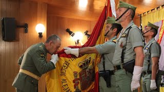 La Legión Ronda Jura de Bandera para personal civil y despedida del SBMY Camuñas [upl. by Eidur]