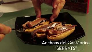 VIDEORECETA Tosta dulce de Anchoas del Cantábrico con paté de pato [upl. by Sharleen]