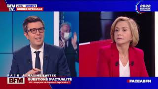 Valérie Pécresse invitée de Face à BFM 23 février 2022 [upl. by Koo141]