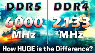 6000 MHz DDR5 vs 2133 MHz DDR4  How Huge is the Difference [upl. by Aubree]