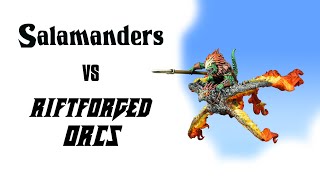 quot𝐅𝐚𝐧 𝐭𝐡𝐞 𝐟𝐥𝐚𝐦𝐞𝐬quot Kings of War Salamanders vs Riftforged Orcs  Battle Report 053 [upl. by Nohsyar730]