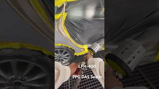 Sealer application  LPH 400 iwata spraypaint spraygun 3m paint bodytech detailing carpaint [upl. by Morgana]