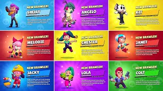 ALL 78 BRAWLER UNLOCK ANIMATIONS  Melodie Angelo amp More [upl. by Yemar]