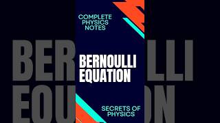 What is Bernoulli Equation in Differential EquationSecrets of Physicsphysics differentialequation [upl. by Aliemaj]