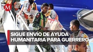 Avión con despensas se prepara para enviar ayuda humanitaria a Acapulco [upl. by Zeret]