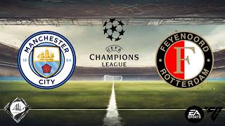 Manchester City x Feyenoord  5 rodada da Uefa Champions League 2425  EA FC [upl. by Marielle]