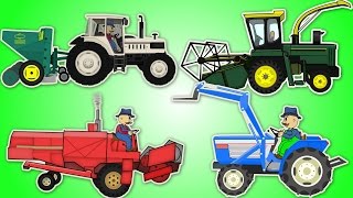 Farmer Compilation  One Hour  Construction and Application of Agricultural Tractors [upl. by Kattie]