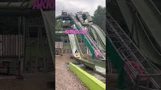 Lightwater Valley subscriber waterslide youtubecontent newvideo northeast themepark short [upl. by Arted]