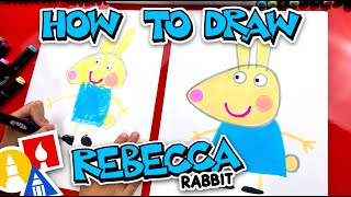 How To Draw Rebecca Rabbit From Peppa Pig [upl. by Jena408]