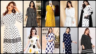 Latest Polka Dot Kurti Designs 2024 Trendy Kurti Designs newkurti shorts fashion [upl. by Eizzik125]