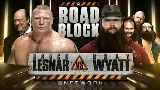 FULL MATCH Brock Lesnar vs Bray Wyatt amp Luke Harper 2 on 1 Handicap Match WWE Roadblock 2016 [upl. by Sobmalarah]