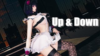 【MMD着せ恋】喜多川海夢（Marin Kitagawa）dances quotUp amp Downquot in Shizukutan costume【My Dressup Darling】 [upl. by Elana104]