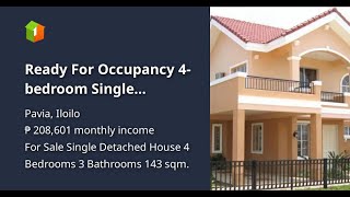 Ready For Occupancy 4bedroom Single Detached House For Sale in Pavia Iloilo Emerald [upl. by Apoor788]