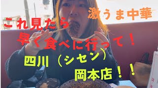 これ見たら早く食べに行って！ 花嫁と本格中華！四川 岡本店）を食す！ [upl. by Madora]