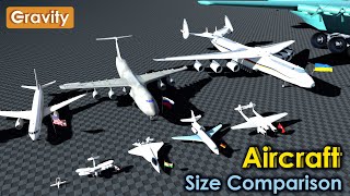 Aircrafts Size Comparison [upl. by Barbee91]