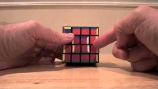 4x4x4 supercube layer by layer tutorial part 3a Last layer with middle rotation [upl. by Neffets391]