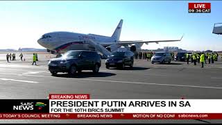 Russian President Vladimir Putin touches down in SA [upl. by Agnew]