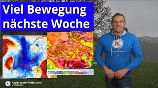 Viel Bewegung nächste Woche  kräftige Nordwestrutsche möglich [upl. by Ahsemrac]