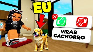 VIREI um CACHORRO pra TROLLAR os MORADORES de BROOKHAVEN [upl. by Ecirpac]