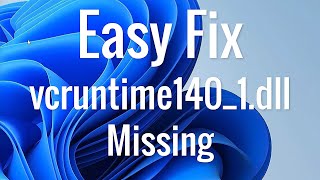 How to fix vcruntime1401dll missing in windows 11 [upl. by Magena]