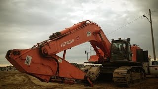 Hitachi 850 Exposing Watermain Pt 2 [upl. by Elysee225]