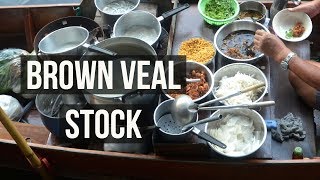 Basic brown veal stock by Gentlemans cooking channel [upl. by Anidan]