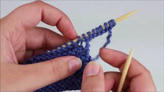 Cable Cast On Method For Knitting With Existing Stitches Purl Version [upl. by Wj585]