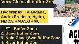 No Video Explained on Bund Top buffer zone ftl Full tank Level telangana Hyderabad Nala Canal River [upl. by Zubkoff]