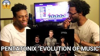 Evolution of Music  Pentatonix REACTION [upl. by Tennek]