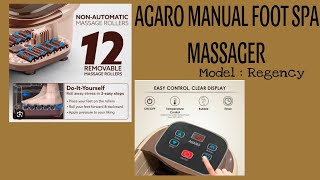 AGARO Manual foot spa massager review [upl. by Montana]