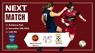 Stenhousemuir Women v East Fife  SWF Championship [upl. by Idna569]