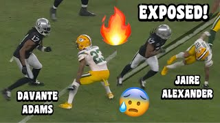 Davante Adams Vs Jaire Alexander 😳 EXPOSED HIM 😱 Packers Vs Raiders 2023 highlights [upl. by Batista]