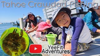 How to catch Crawfish Crawdad Fishing  Lake Tahoe [upl. by Troth]