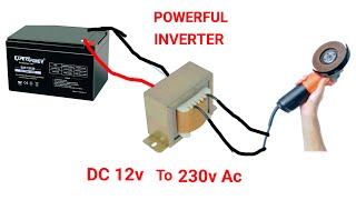 how to make powerful inverter 12v to 230v ac  powerful inverter 12v to 230v ac inverter inverter [upl. by Siraf]