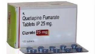 Cizrate 25 mg Tablets Quetiapine Fumarate Tablets IP 25 mg [upl. by Schulman]