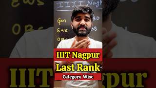 IIIT Nagpur😱 Cut Off percentile JEE Mains 2025  IIIT Cutoff Percentile 2025  JEE Mains 2025 iiit [upl. by Jehanna]