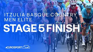 WHAT A VICTORY ⭐  Stage 5 Finish Itzulia Basque Country 2024  Eurosport Cycling [upl. by Nnyw196]