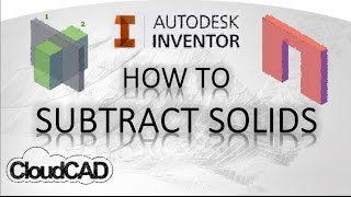 How to subtract solids using sculpt  Autodesk Inventor [upl. by Leirum786]