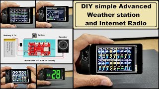 DIY simple Advanced Weather station with 5day forecast and Internet Radio [upl. by Ecnedurp]