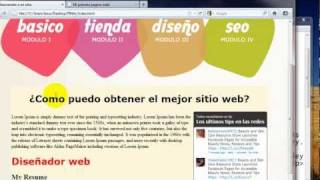 Como crear una pagina web completa en HTML  4 [upl. by Teece]