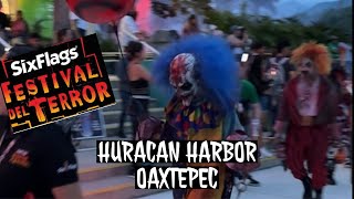 FESTIVAL DEL TERROR EN HURACAN HARBOR OAXTEPEC  SIX FLAGS 🦇😈💜 [upl. by Kylstra]