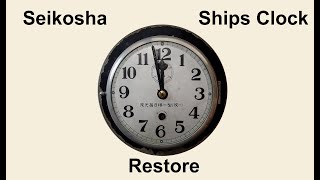 Seikosha Ships Clock movement Restore for Ron from Iowa 84 [upl. by Pilihp]