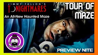 JIMMY FALLONS TONIGHTMARES  FULL TOUR OF MAZE  POV jimmyfallon universalorlando hauntedhouse [upl. by Bathsheb]