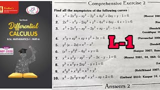 Bsc maths 1st semester asymptotes L 1 krishna prakashan exercise 2 solution asymptotes maths [upl. by Engapmahc]