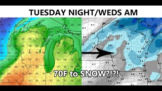 70F Severe Weather to SNOW  Wisconsin Weather [upl. by Aicyle389]