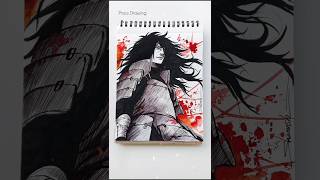 Madara Uchiha Drawing with only Pen shorts [upl. by Goody734]